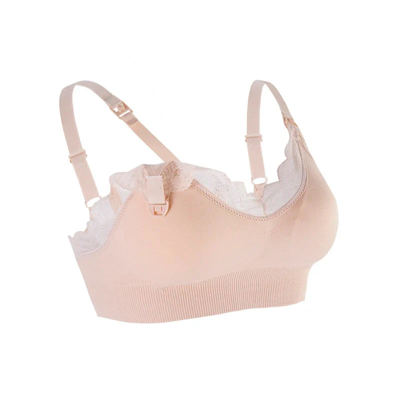 Soutien-gorge allaitement dentelle - Beige / M - Soutien-gorge d’allaitement