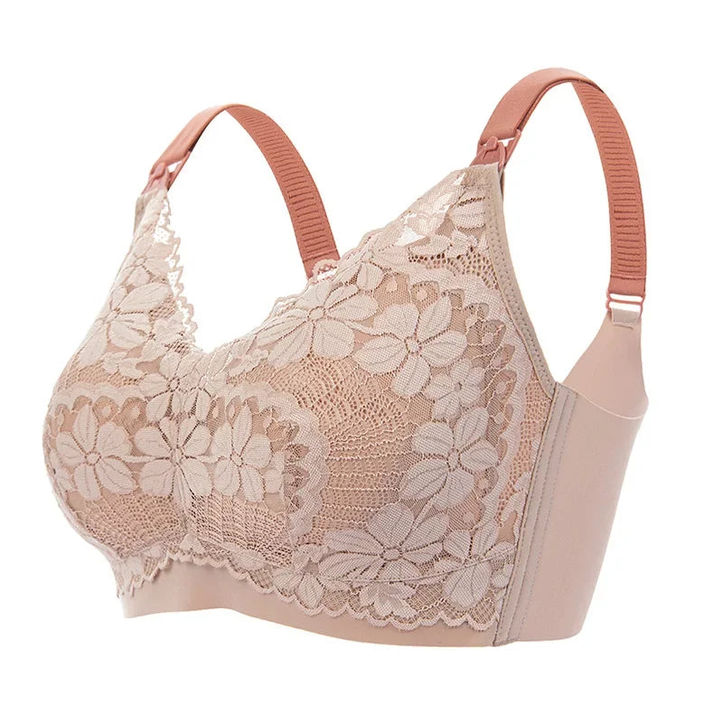 Soutien-gorge allaitement grande taille sans armature - Chair / 38 85 D E - Soutien-gorge d’allaitement