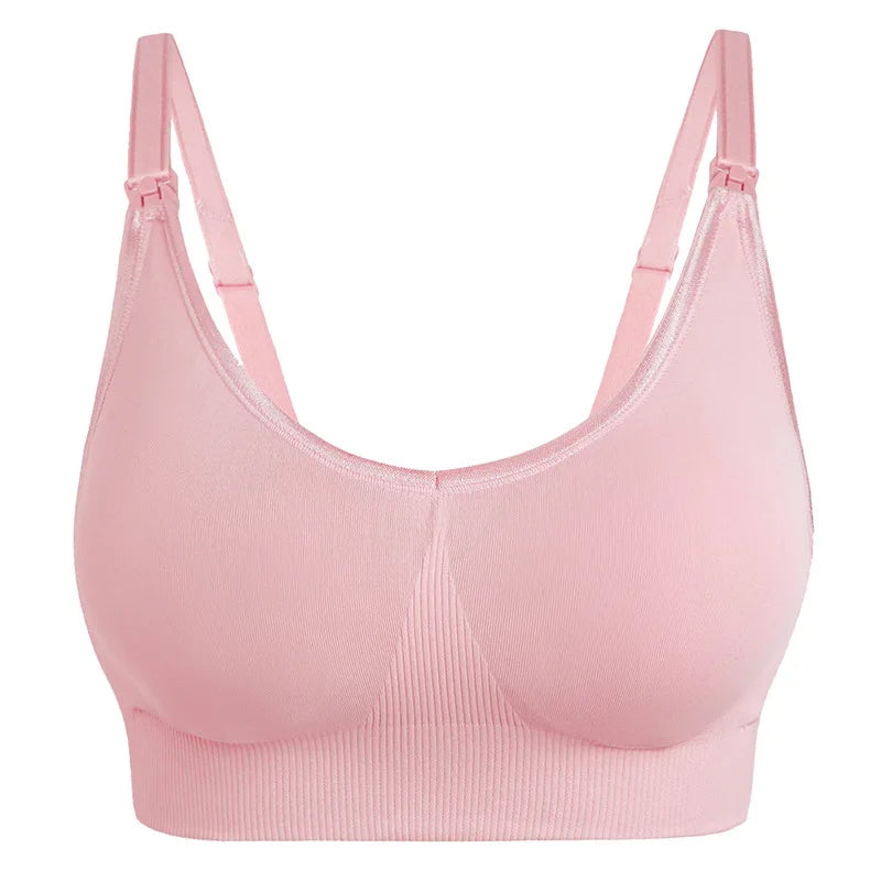 Soutien-gorge allaitement sans coutures réglable - Rose / S - Soutien-gorge d’allaitement