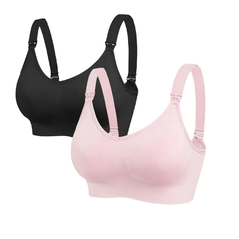 Soutien-gorge maternité - Noir Rose / M - Soutien-gorge d’allaitement
