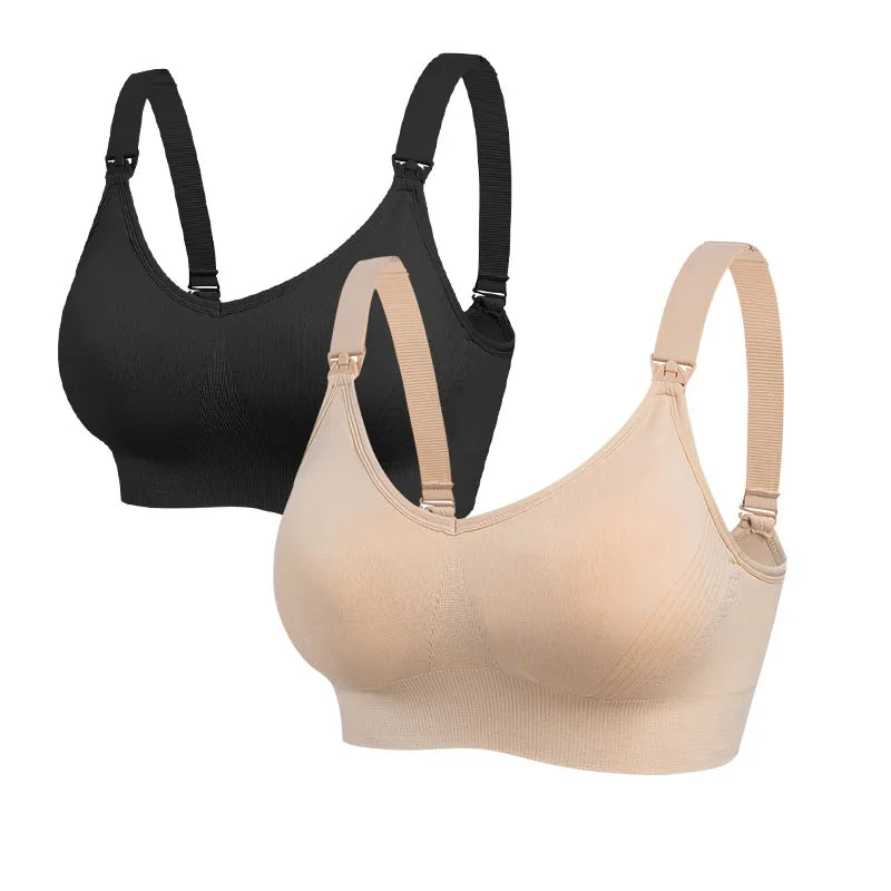 Soutien-gorge maternité - Noir Beige / M - Soutien-gorge d’allaitement