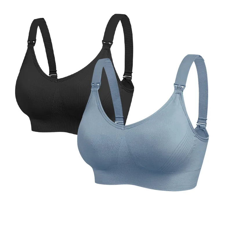 Soutien-gorge maternité - Noir Bleu / M - Soutien-gorge d’allaitement