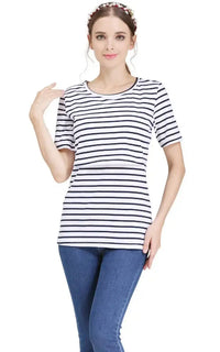 T-shirt allaitement rayé marine
