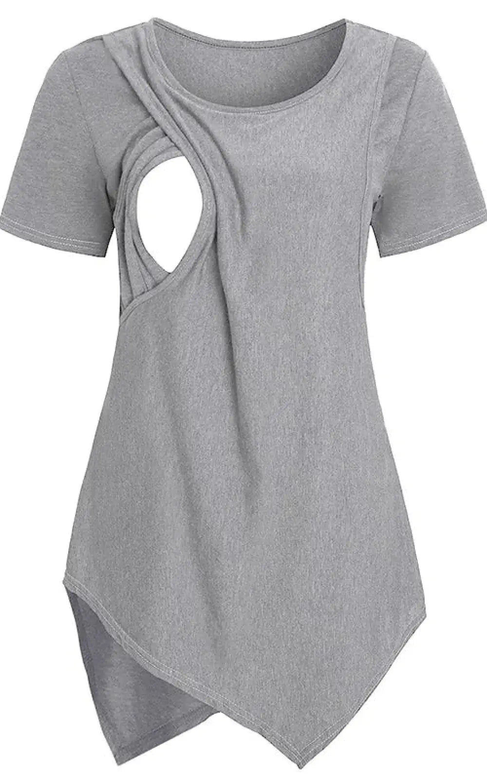 T-shirt allaitement coton gris
