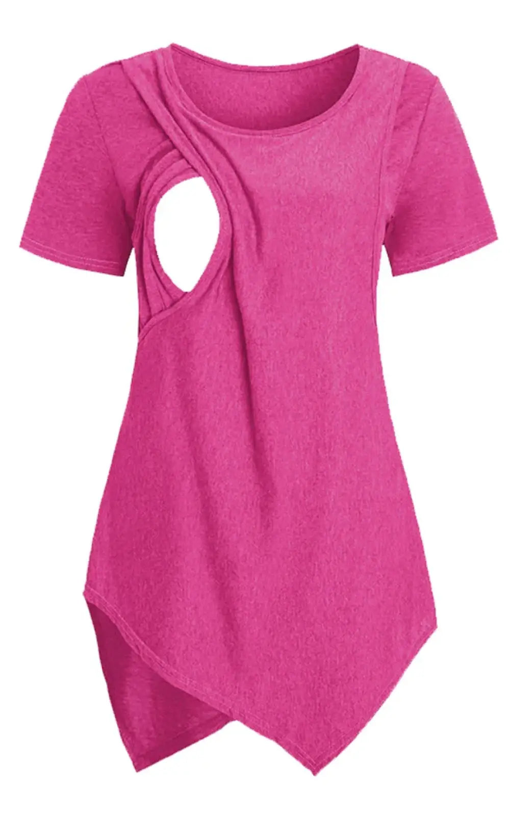T-shirt allaitement coton rose