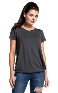 T-shirt allaitement grande taille gris foncé