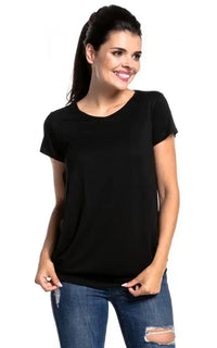 T-shirt allaitement grande taille noir