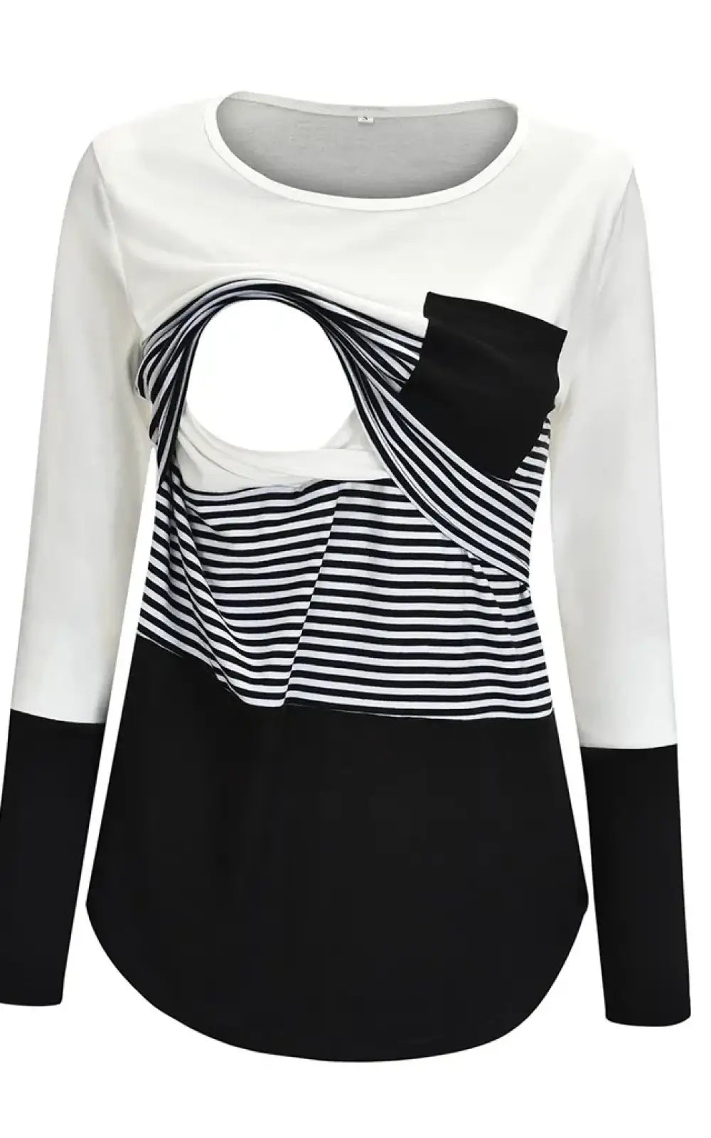 T-shirt allaitement manches longues noir