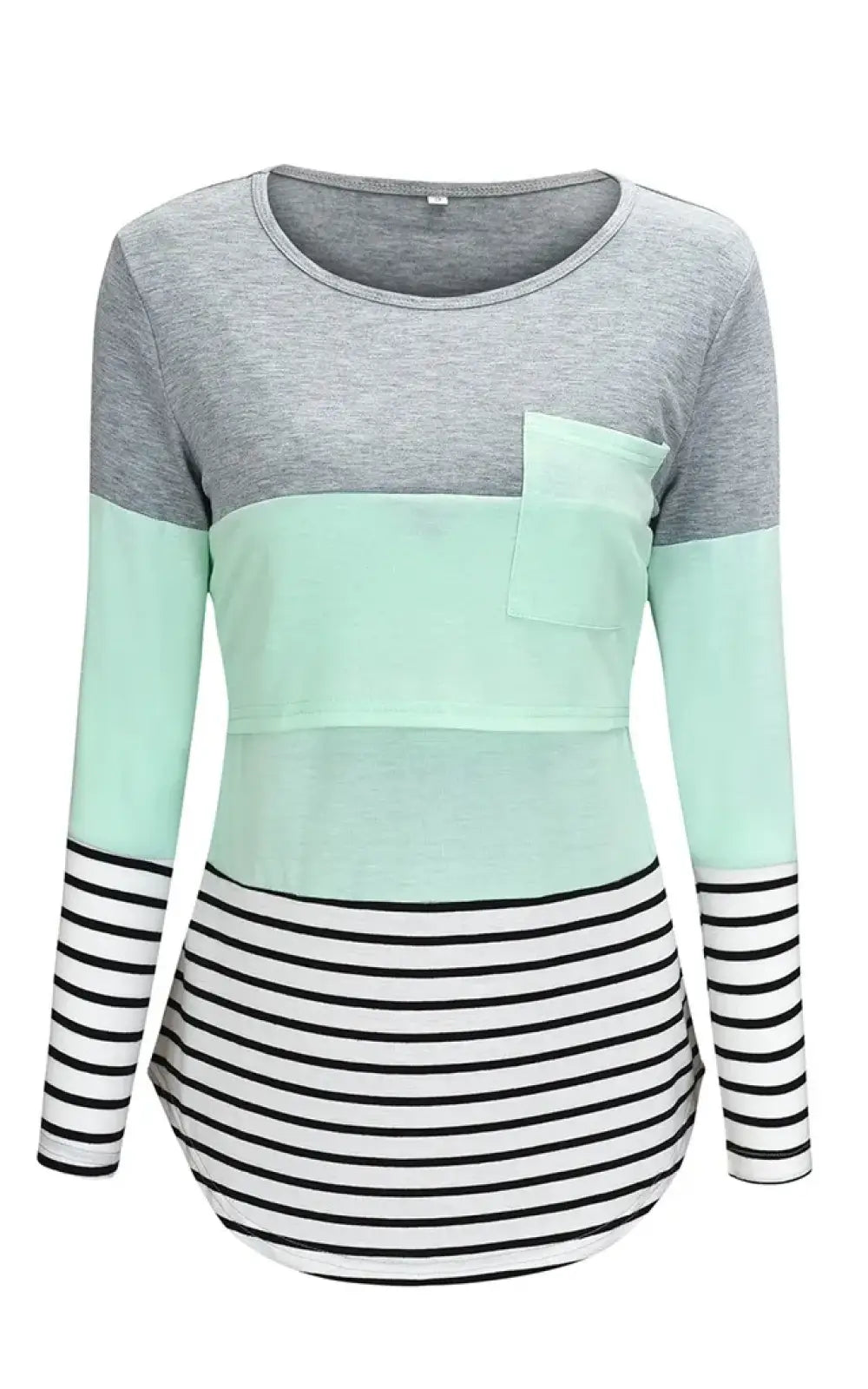 T-shirt allaitement manches longues en coton biologique