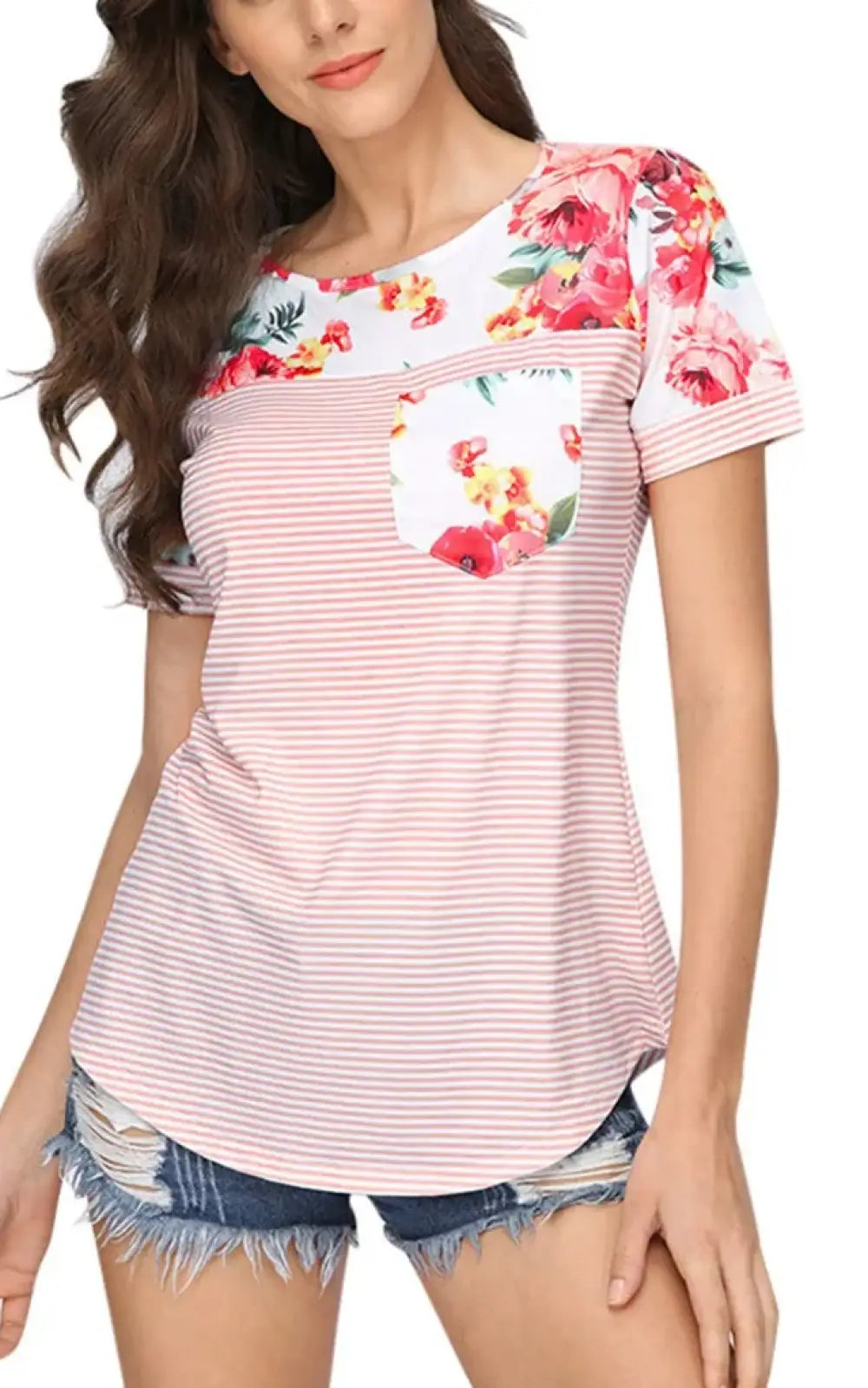 T-shirt grossesse et allaitement rose