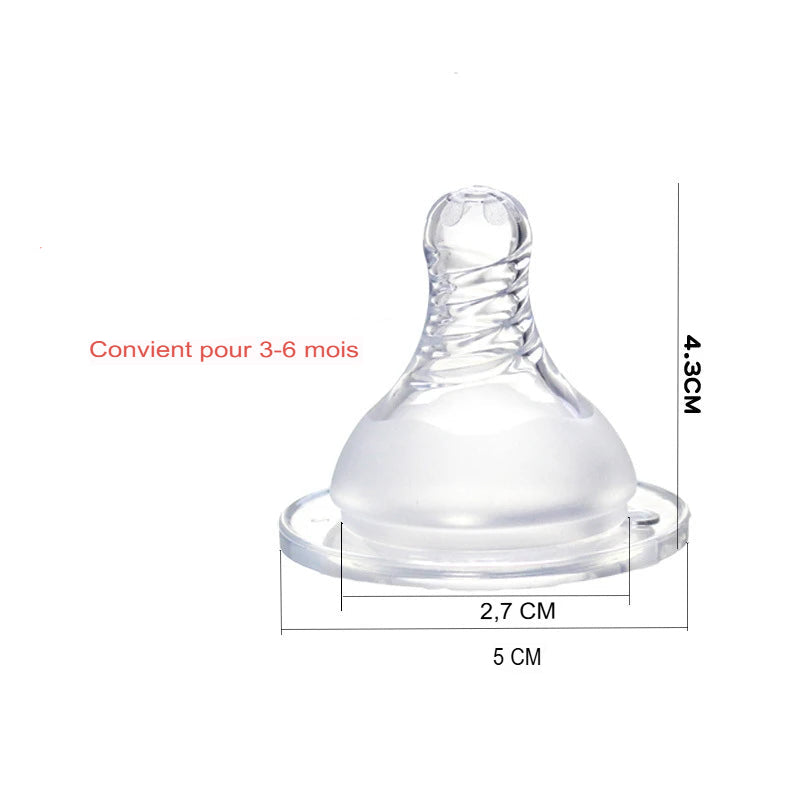 Tétine allaitement mixte - 3-6 mois débit moyen - Tétine allaitement