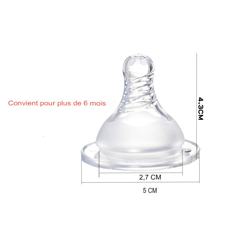 Tétine allaitement mixte - plus de 6 mois débit rapide - Tétine allaitement