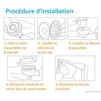 Tire-lait manuel avec pompe - Violet - Tire-lait manuel