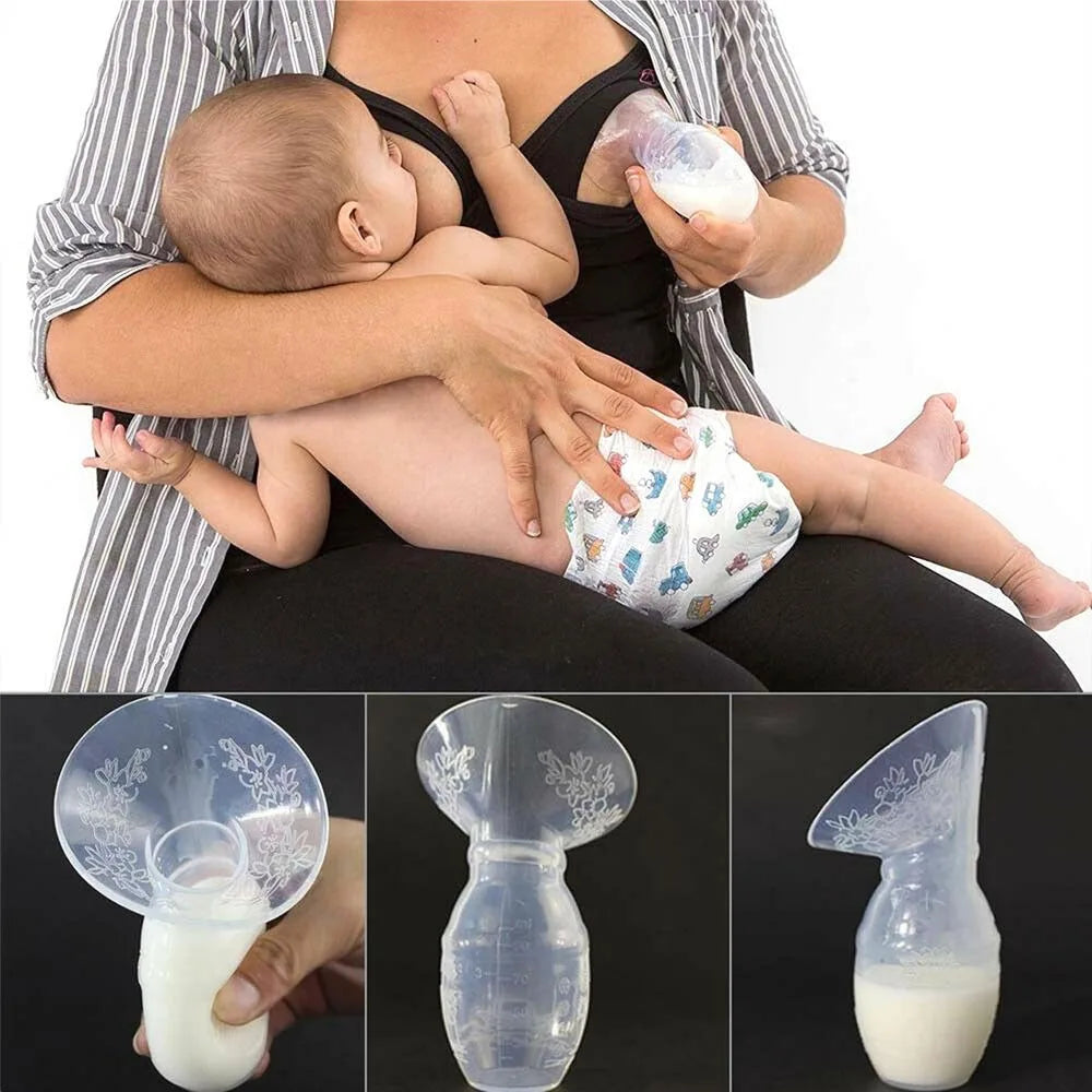Tire-lait manuel silicone - Blanc - Tire-lait manuel